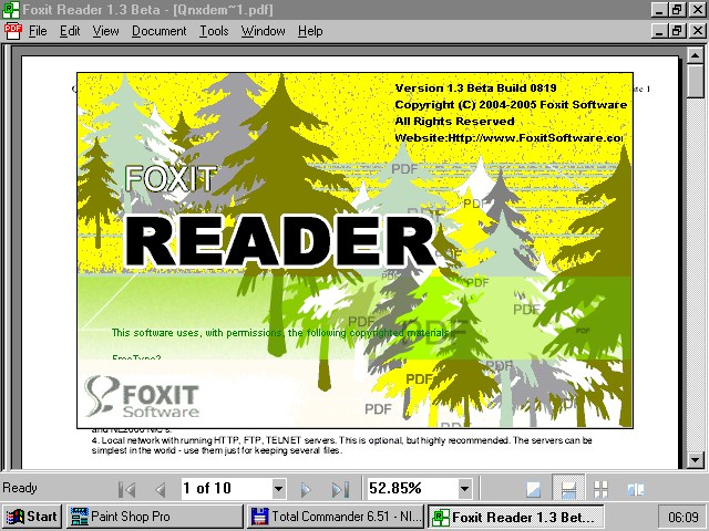 ... f&uuml;r die allt&auml;gliche Arbeit ist der FoxIt PDFReader aber die bessere, da schnellere Wahl
