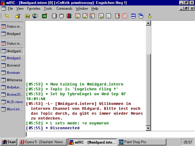 unter Win95 kann ich nat&uuml;rlich die neueste Version von mIRC benutzen
