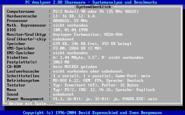 die Konkurrenz ist da streckenweise ungenauer (CPU, Speicher,...)
