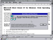 man muss die Dateien im alten Word-Format speichern, damit MS WordView97 sie problemlos anzeigt
