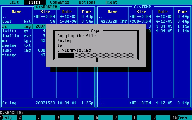 der Volkov Commander<BR>ein Clone des guten alten Norton Commanders
