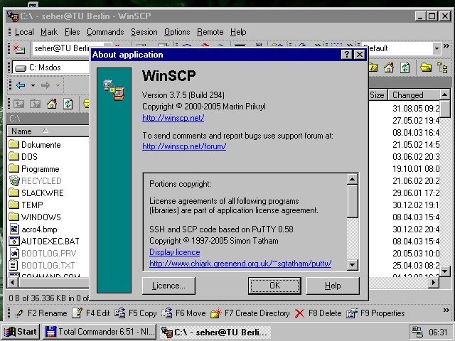 und wenns komfortabel sein soll geht SCP auch per WinSCP
